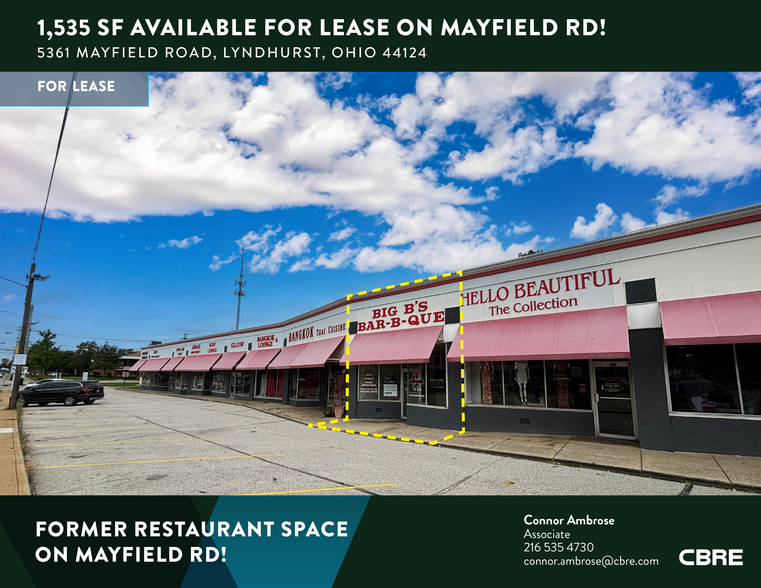 5361-5369 Mayfield Rd, Lyndhurst, OH for lease - Building Photo - Image 1 of 7