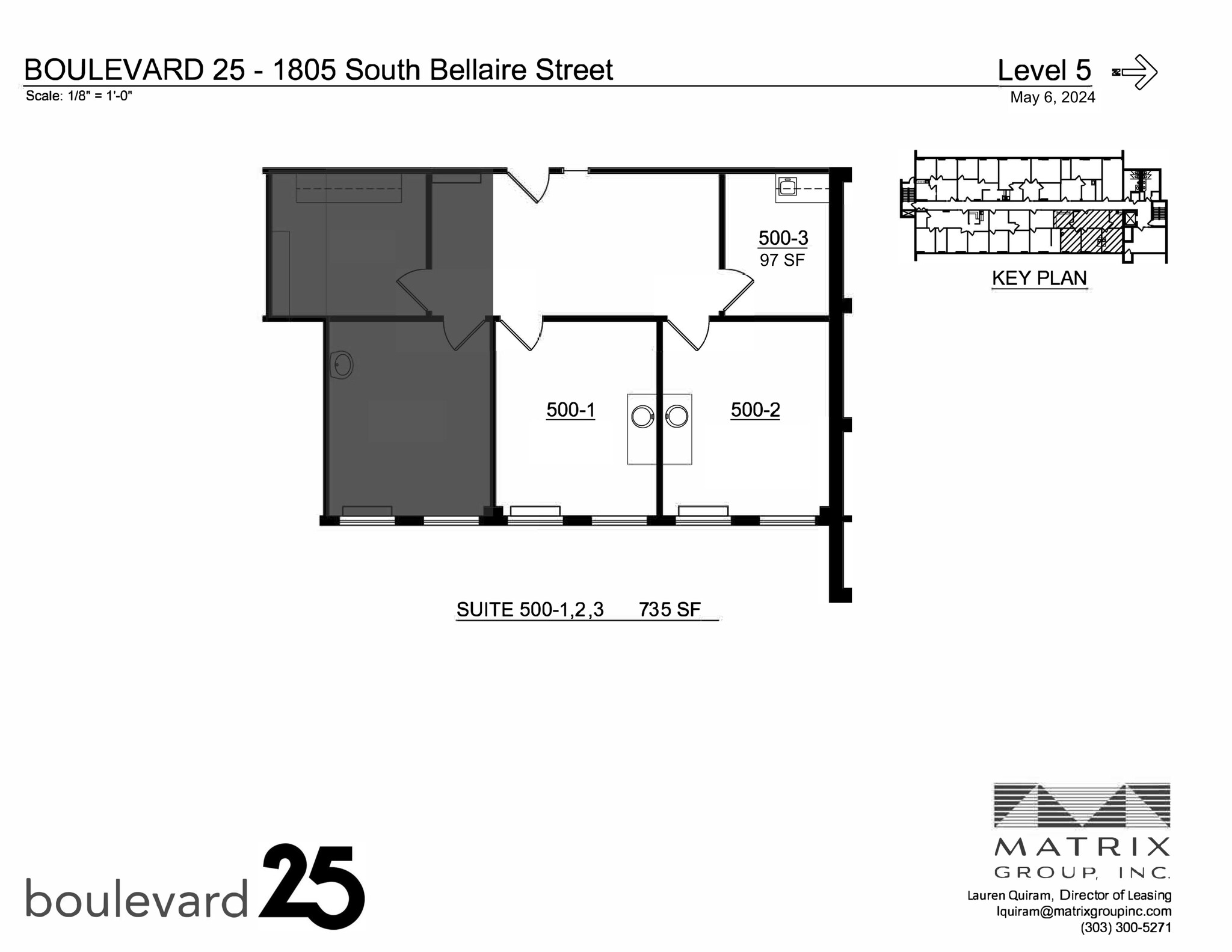 1805 S Bellaire St, Denver, CO à louer Plan de site- Image 1 de 2