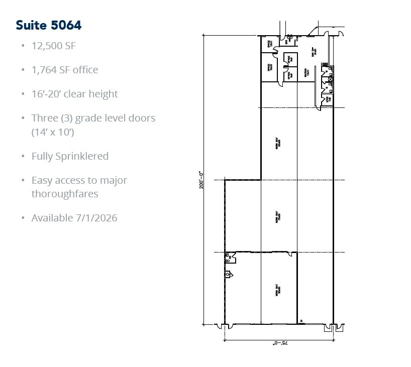 5029-5047 Martin Luther King Fwy, Fort Worth, TX for lease Floor Plan- Image 1 of 1