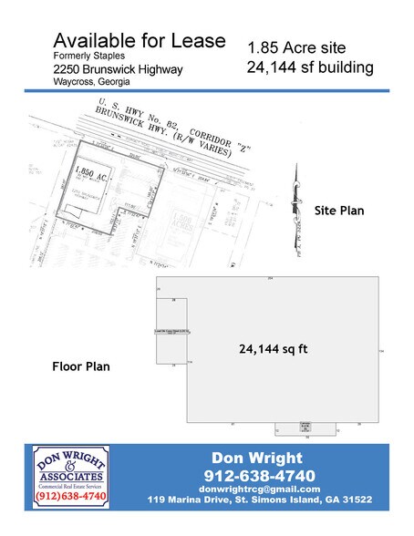 2250 Brunswick Hwy, Waycross, GA à louer - Photo du bâtiment - Image 3 de 8