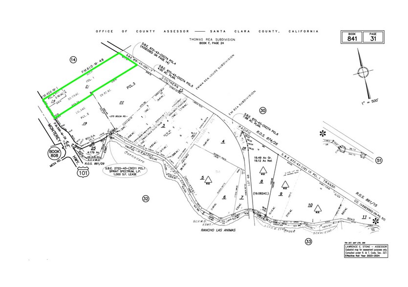 5350 Monterey Rd, Gilroy, CA for sale - Plat Map - Image 2 of 2