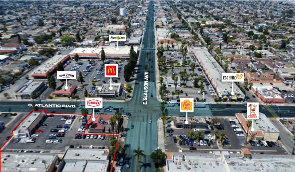 5900-5924 Atlantic Blvd, Maywood, CA for lease - Aerial - Image 3 of 24