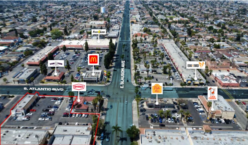 5900-5924 Atlantic Blvd, Maywood, CA à louer - Aérien - Image 3 de 24