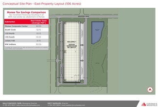 Monee Corporate Center - East, Monee, IL à louer Plan de site- Image 1 de 2