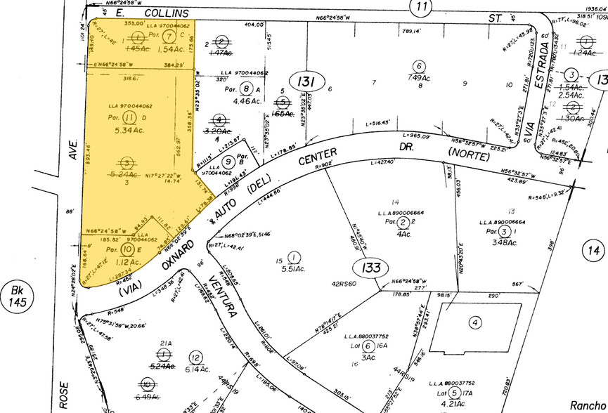 1501 Auto Center Dr, Oxnard, CA à vendre - Plan cadastral - Image 1 de 9