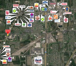 25000-25100 Telegraph Rd, Brownstown, MI - Aerial  map view