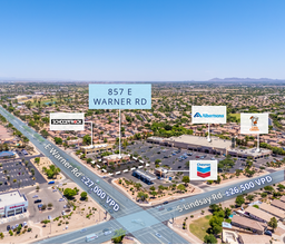 857 E Warner Rd, Gilbert, AZ - Aerial  map view