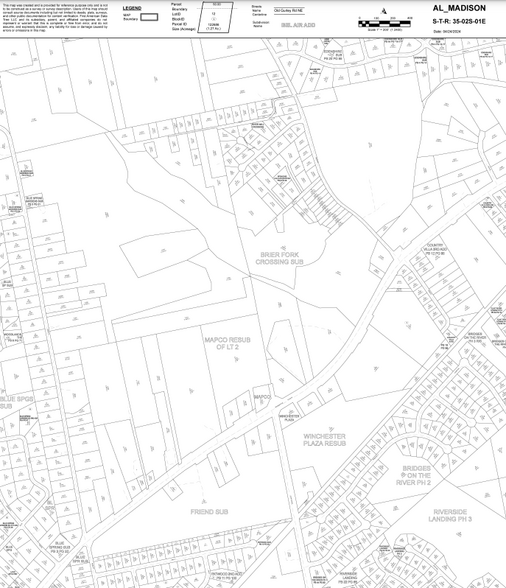 Winchester Rd, Huntsville, AL à vendre - Plan cadastral - Image 2 de 2