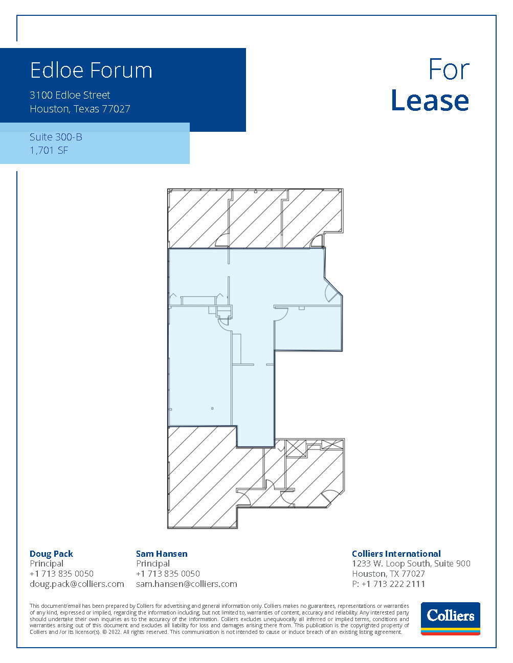 3100 Edloe St, Houston, TX à louer Plan d  tage- Image 1 de 1