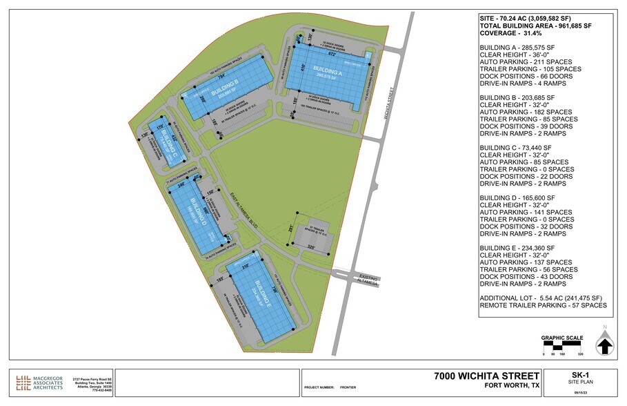 7000 Wichita St, Fort Worth, TX à louer - Plan de site - Image 2 de 2