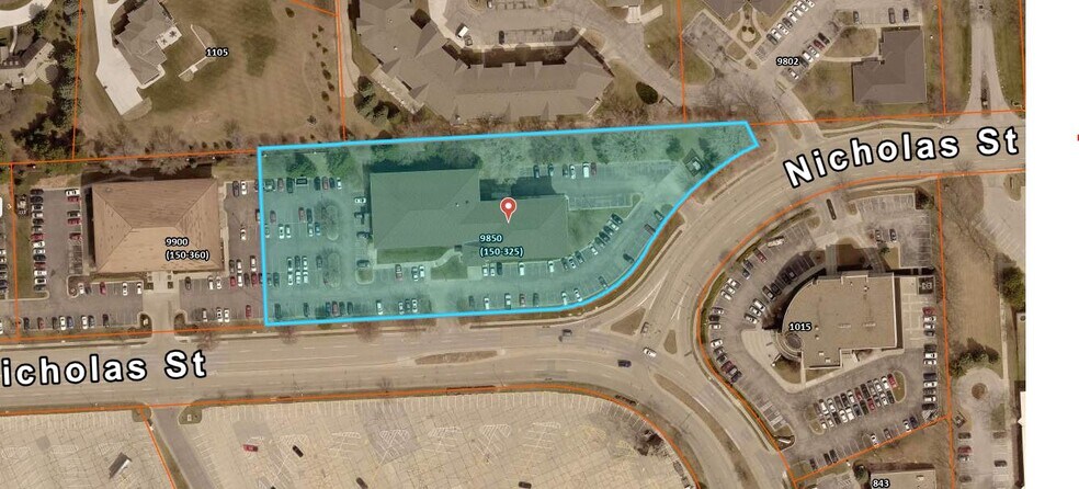 9850 Nicholas St, Omaha, NE for lease - Plat Map - Image 2 of 8