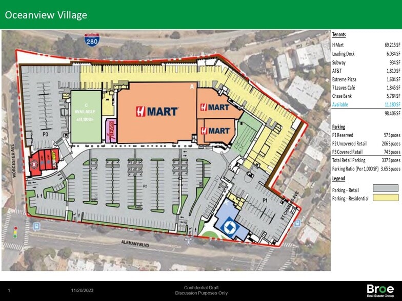 3995 Alemany Blvd, San Francisco, CA for lease - Site Plan - Image 2 of 2