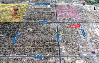 1915 Texas Ave, Lubbock, TX - Aerial map view