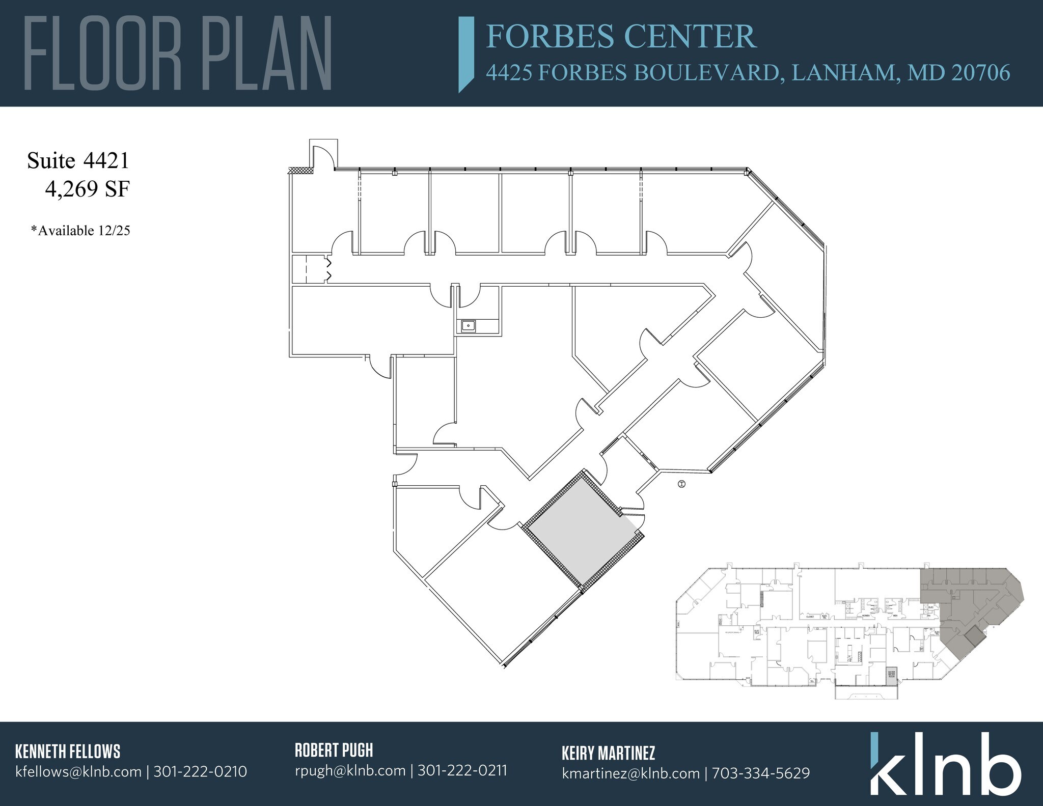 4421-4429 Forbes Blvd, Lanham, MD for lease Floor Plan- Image 1 of 1
