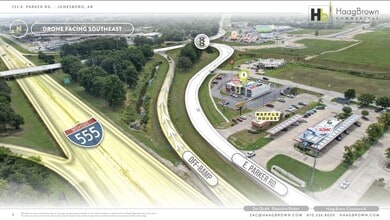 723 E Parker Rd, Jonesboro, AR - AERIAL  map view - Image1