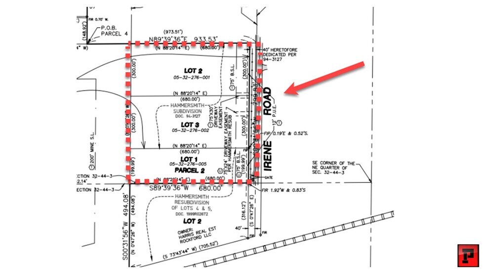 Irene Road, Belvidere, IL à vendre - Plan cadastral - Image 2 de 3