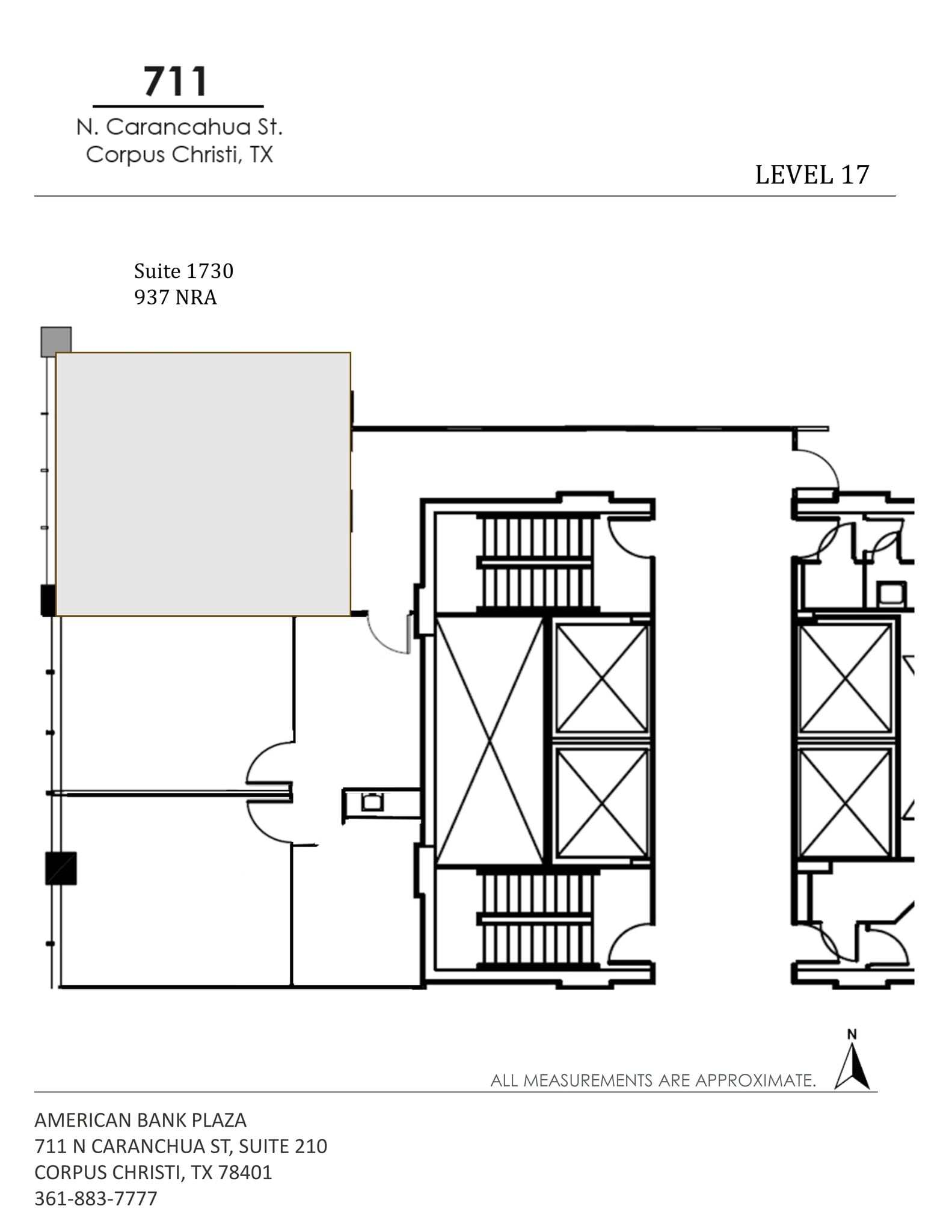 711 N Carancahua St, Corpus Christi, TX for lease Site Plan- Image 1 of 1
