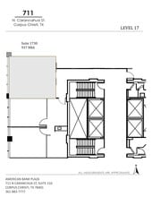 711 N Carancahua St, Corpus Christi, TX for lease Site Plan- Image 1 of 1