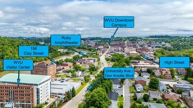 156 Clay St, Morgantown, WV - AERIAL  map view - Image1
