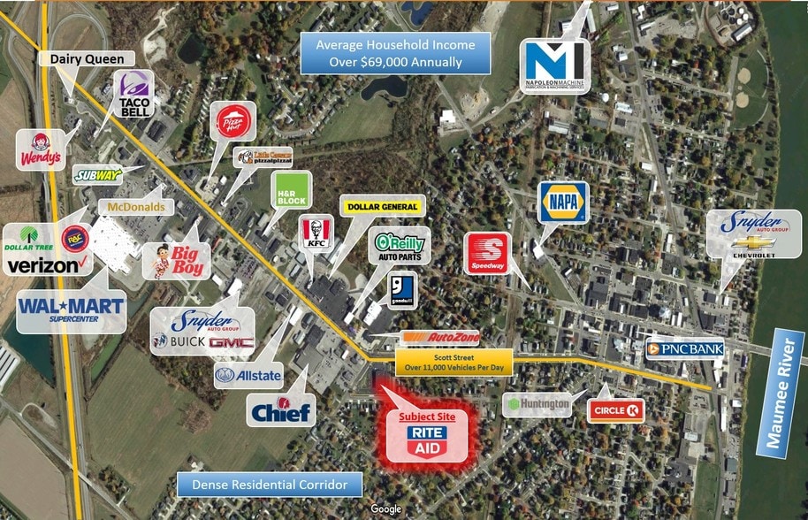 1111 Scott St, Napoleon, OH for sale - Aerial - Image 2 of 3