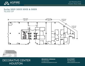 5120 Woodway Dr, Houston, TX à louer Plan d’étage- Image 2 de 3