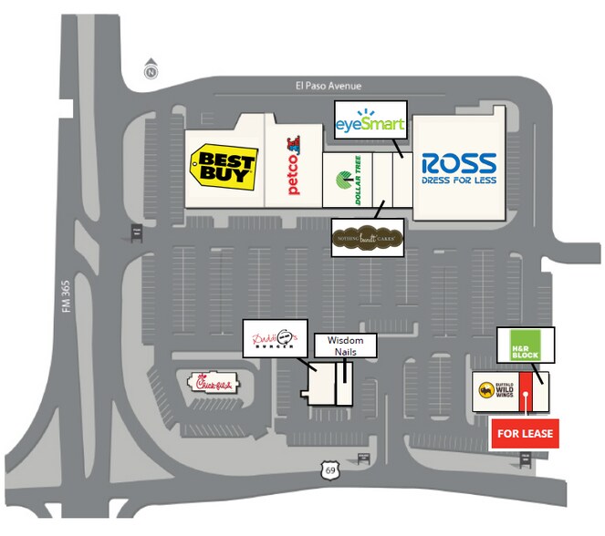 8725-8825 Memorial Blvd, Port Arthur, TX à louer - Photo du bâtiment - Image 2 de 2