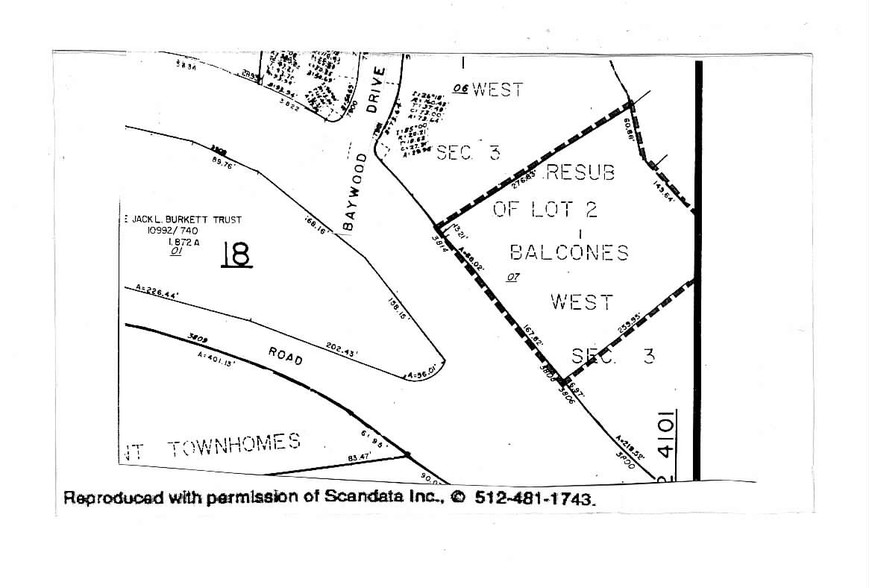 3808 Spicewood Springs Rd, Austin, TX à louer - Plan cadastral - Image 2 de 4