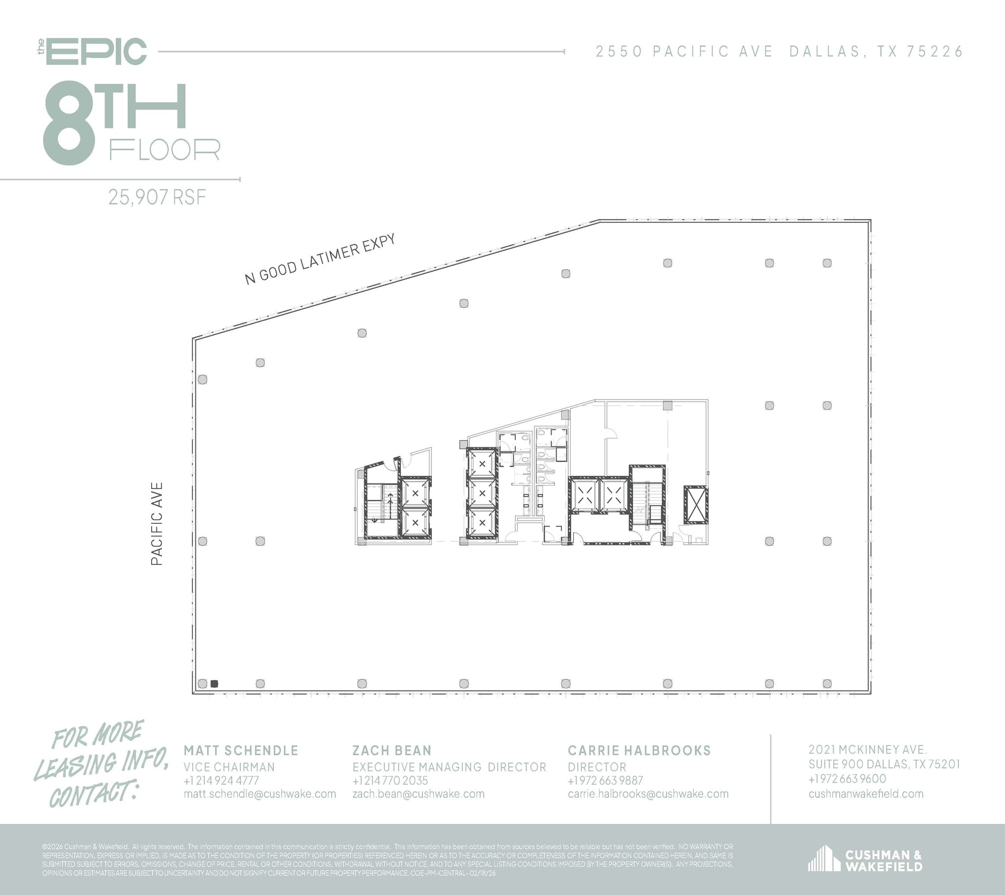 2550 Pacific Ave, Dallas, TX for lease Floor Plan- Image 1 of 1