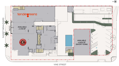 6290 W Sunset Blvd, Los Angeles, CA for lease Site Plan- Image 1 of 1