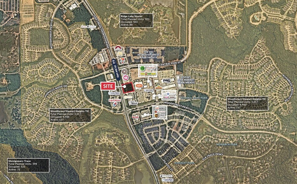 779 Fish Creek Thoroughfare, Montgomery, TX à vendre - Aérien - Image 2 de 2