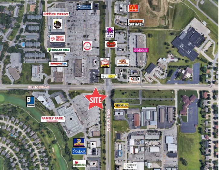 1230 N Washington St, Papillion, NE à vendre Aérien- Image 1 de 3