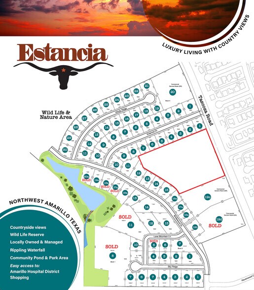 Tascosa Rd W of Amarillo Blvd, Amarillo, 79124, Amarillo, TX à vendre - Photo du bâtiment - Image 2 de 3