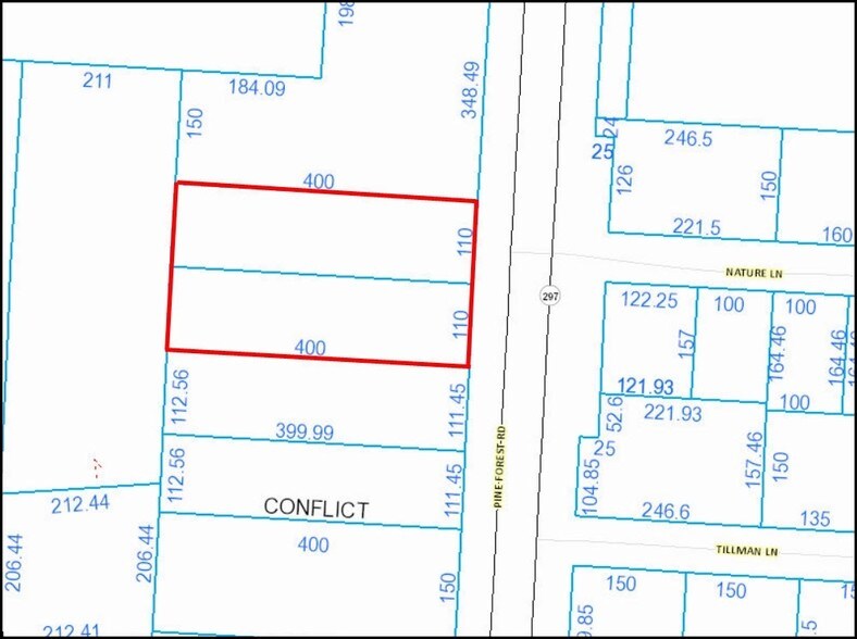 7211 Pine Forest Rd, Pensacola, FL à vendre - Plan cadastral - Image 1 de 3