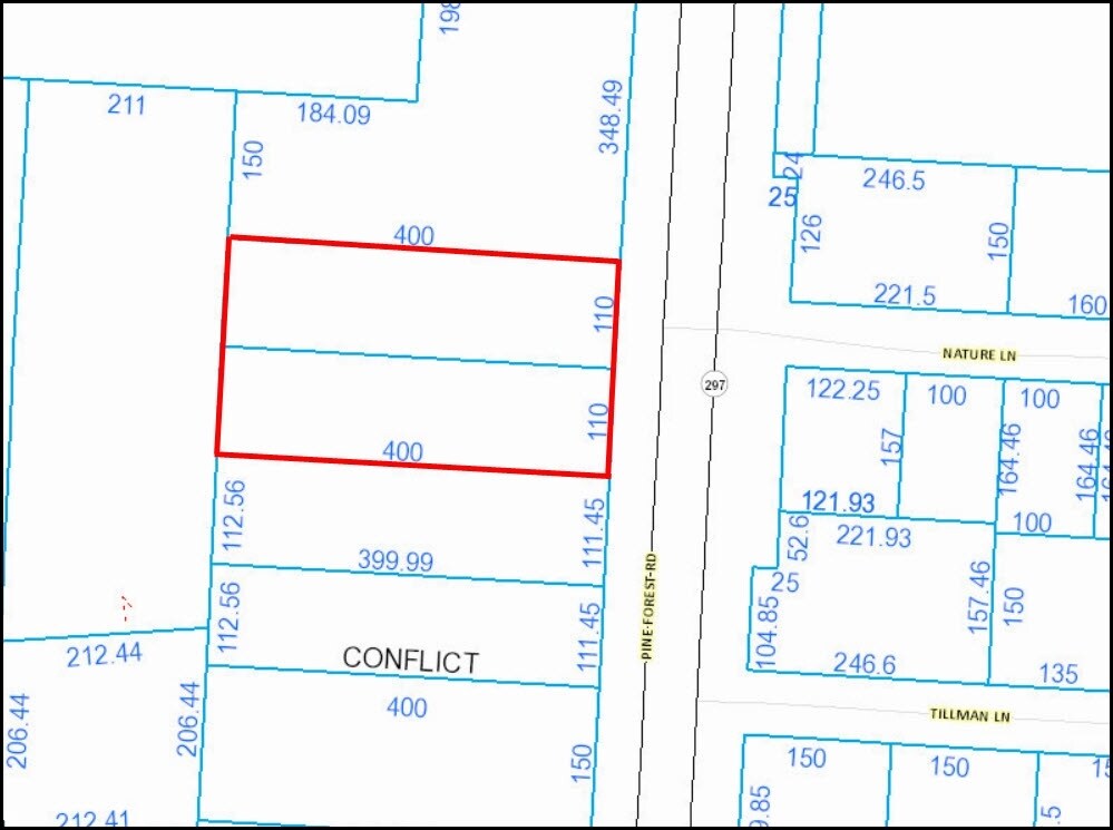 7211 Pine Forest Rd, Pensacola, FL for sale Plat Map- Image 1 of 4
