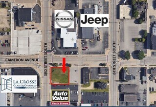 601 3rd St S, La Crosse, WI - Aérien  Vue de la carte