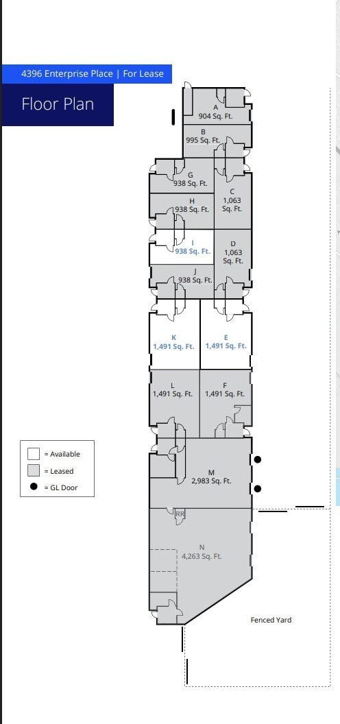 4396 Enterprise Pl, Fremont, CA for lease Floor Plan- Image 1 of 1