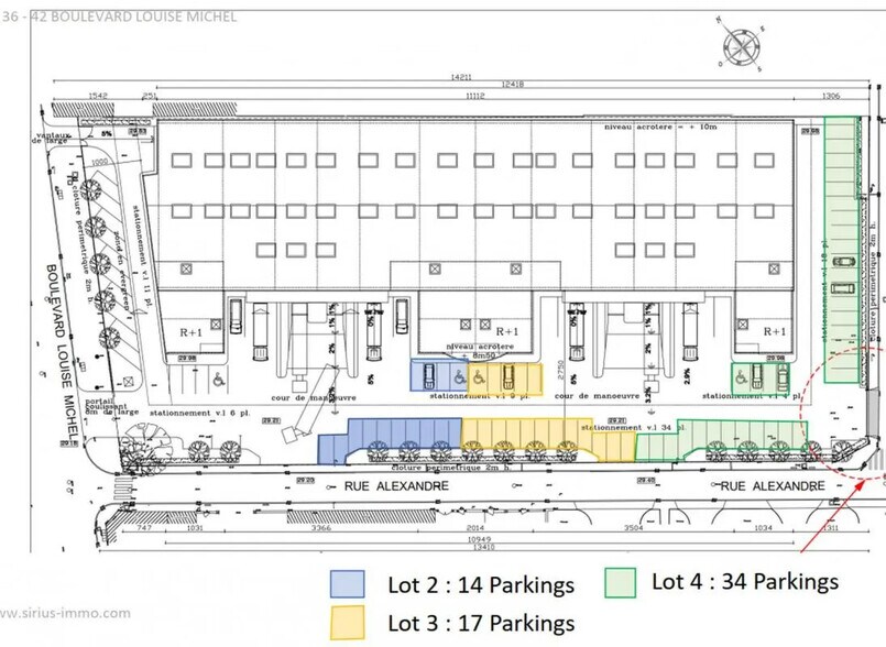 Office in Gennevilliers for lease - Site Plan - Image 3 of 7