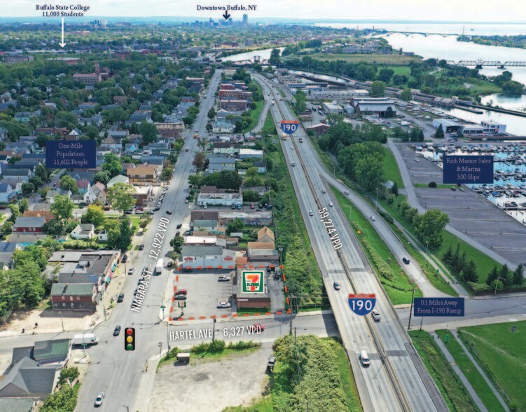 2078 Niagara St, Buffalo, NY à vendre - Aérien - Image 3 de 5