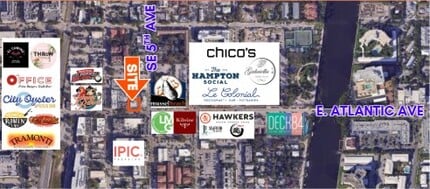 419 E Atlantic Ave, Delray Beach, FL - AERIAL  map view