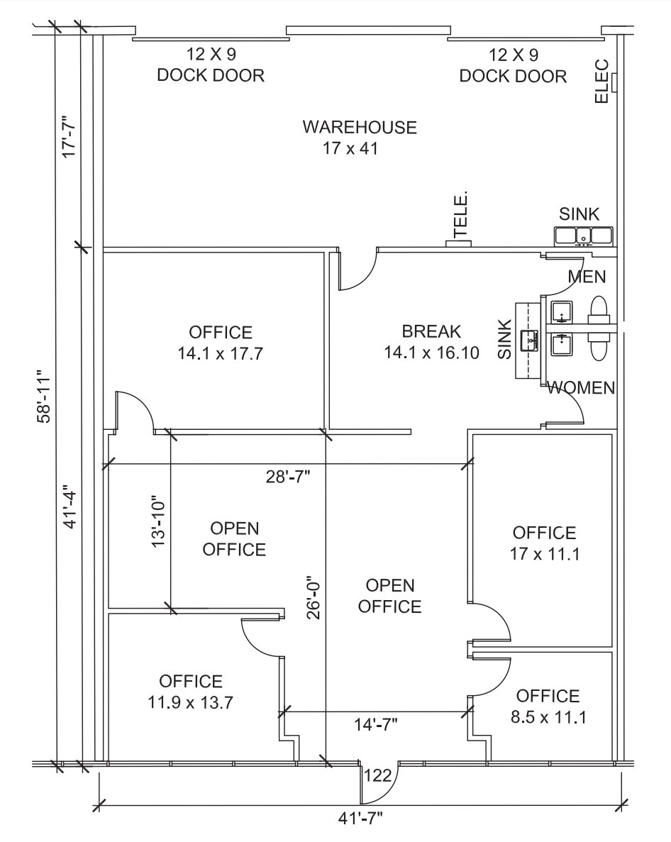 2154 W Northwest Hwy, Dallas, TX à louer Plan d’étage- Image 1 de 1