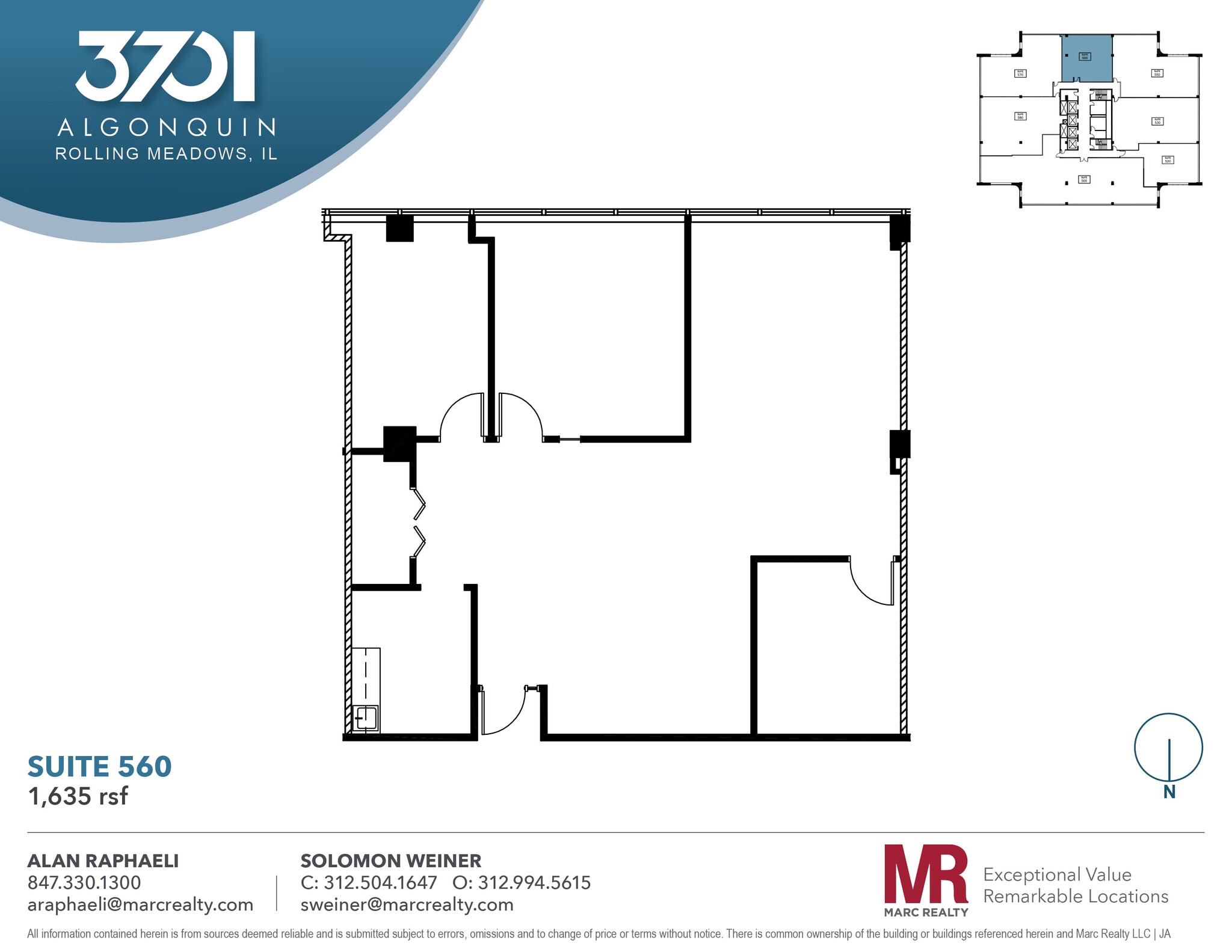 3701 Algonquin Rd, Rolling Meadows, IL for lease Floor Plan- Image 1 of 7