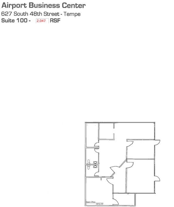 637 S 48th St, Tempe, AZ for lease Floor Plan- Image 1 of 1