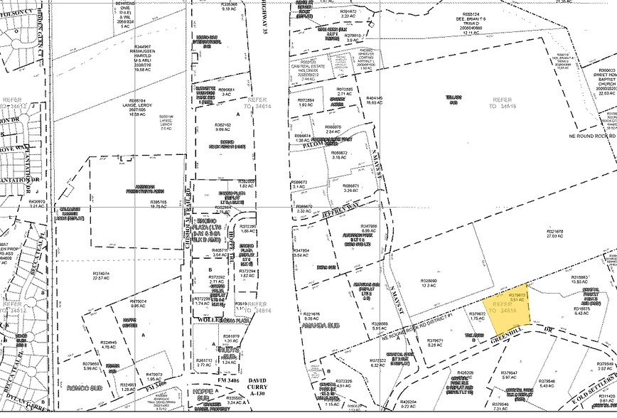 598 Greenhill Dr, Round Rock, TX à louer - Plan cadastral - Image 2 de 6