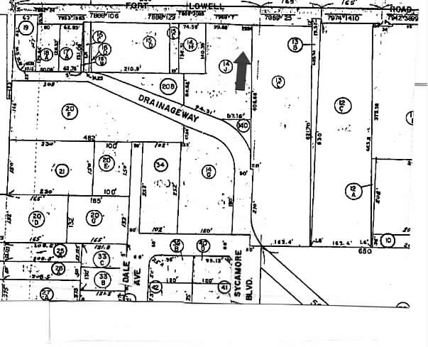 3958 E Fort Lowell Rd, Tucson, AZ à louer - Plan cadastral - Image 2 de 3