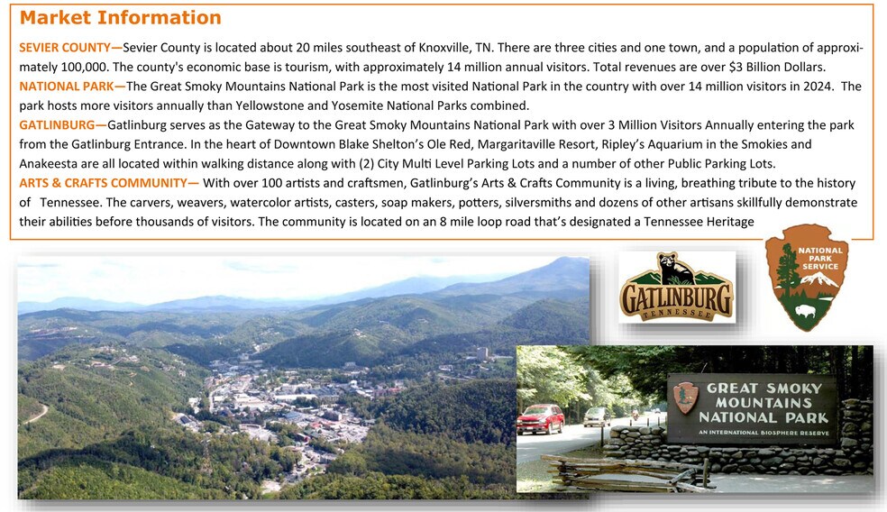 1629 E Parkway, Gatlinburg, TN à vendre - Photo du bâtiment - Image 2 de 7