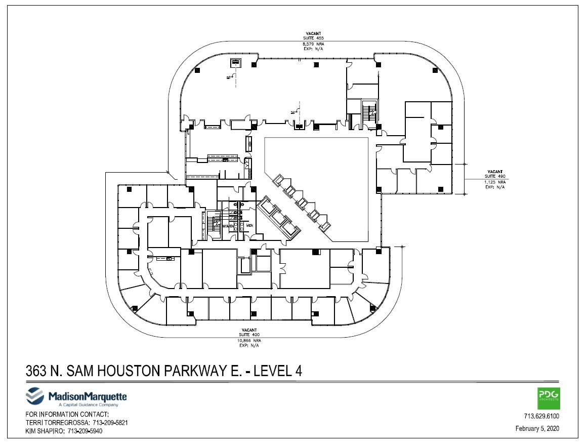 363 N Sam Houston Pky E, Houston, TX à louer Plan d’étage- Image 1 de 1