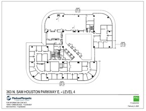 363 N Sam Houston Pky E, Houston, TX à louer Plan d’étage- Image 1 de 1