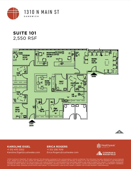 1310 Main St, Sandwich, IL for lease - Floor Plan - Image 2 of 3