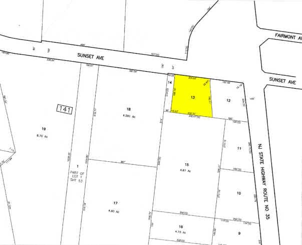 3404 Sunset Ave, Ocean, NJ à louer - Plan cadastral - Image 1 de 1