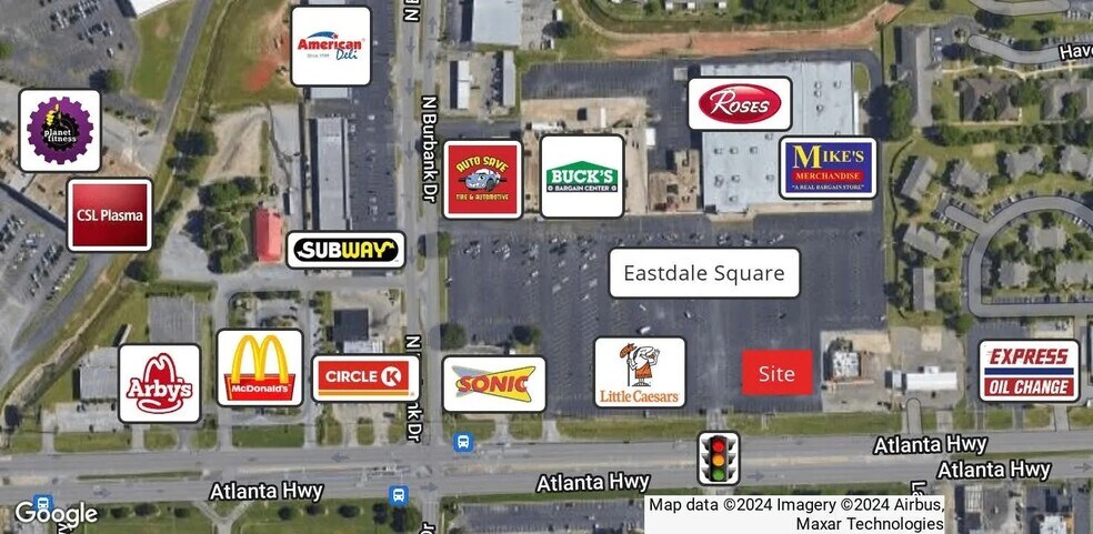Atlanta Hwy at N Burbank Dr, Montgomery, AL for sale - Aerial - Image 2 of 3
